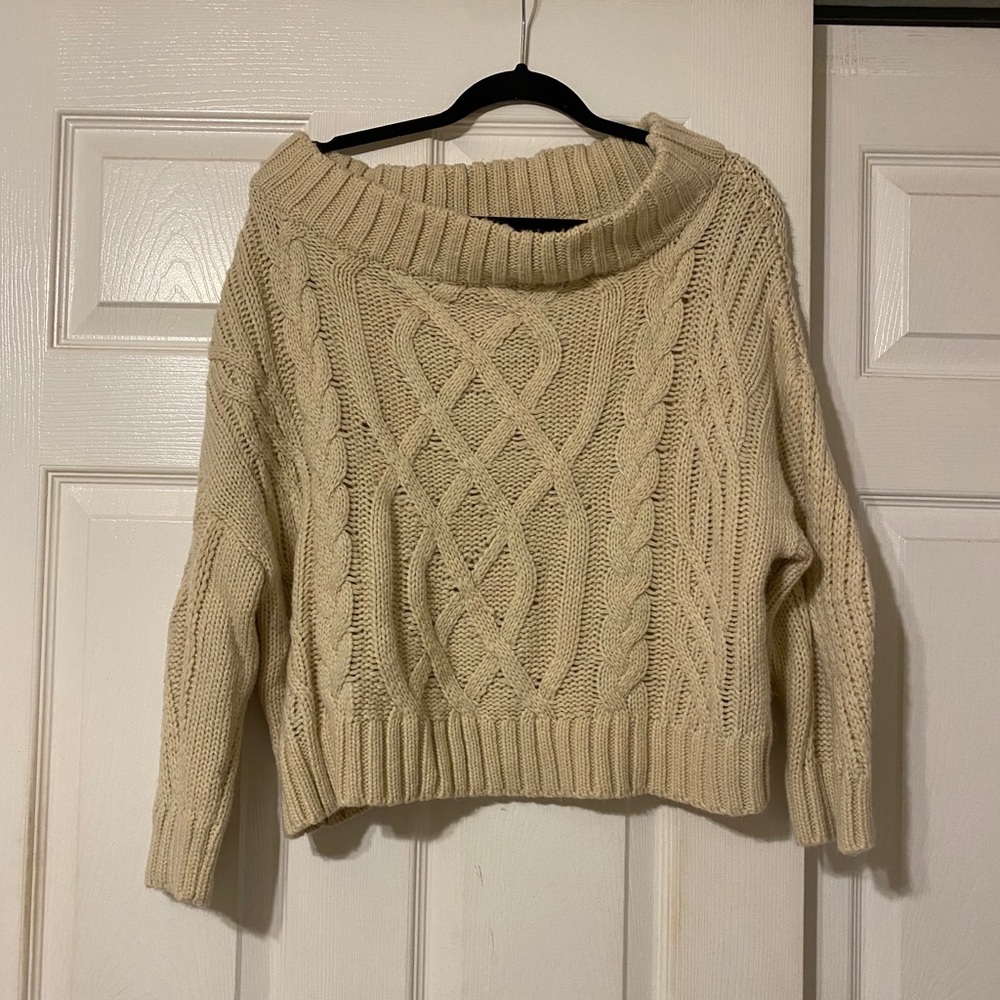 Off the shoulder sweater